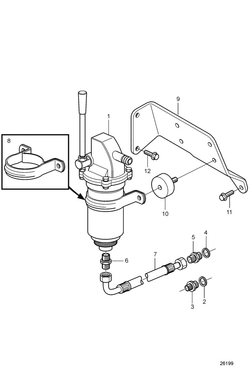 Oil Drain Pump and Installation Parts, Engine Mounted SN-11560446