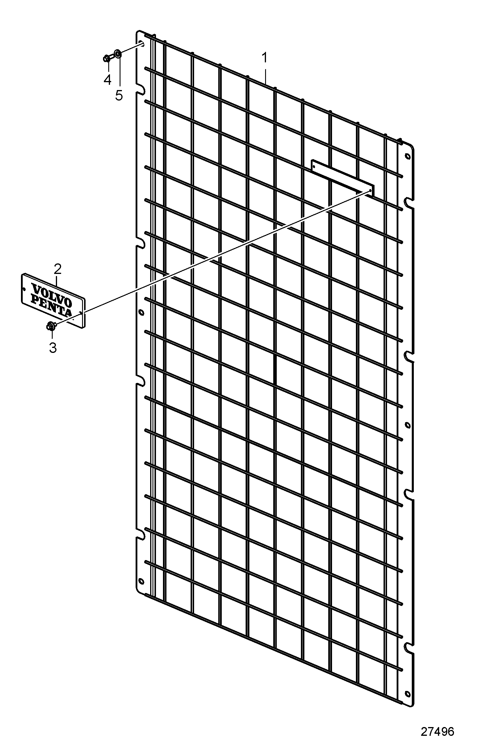 Radiator grille SN2016079648-