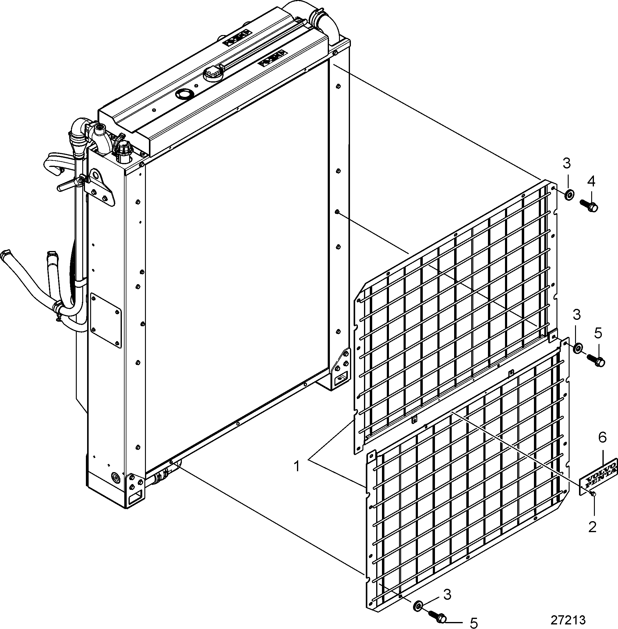 Radiator grille SN2016076785-