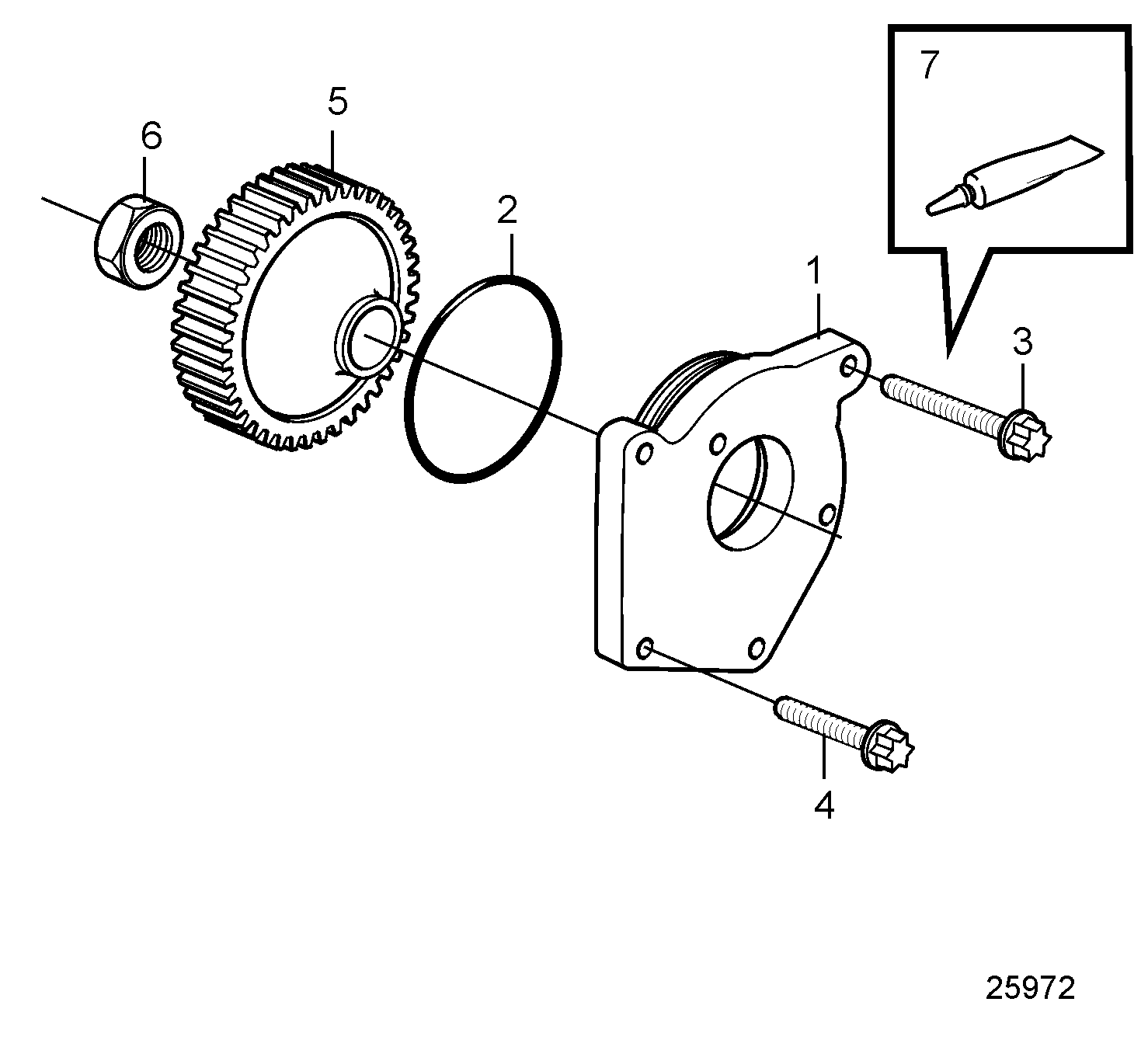 Kit de raccordement pour pompe hydraulique (flasque Bosch, cône)