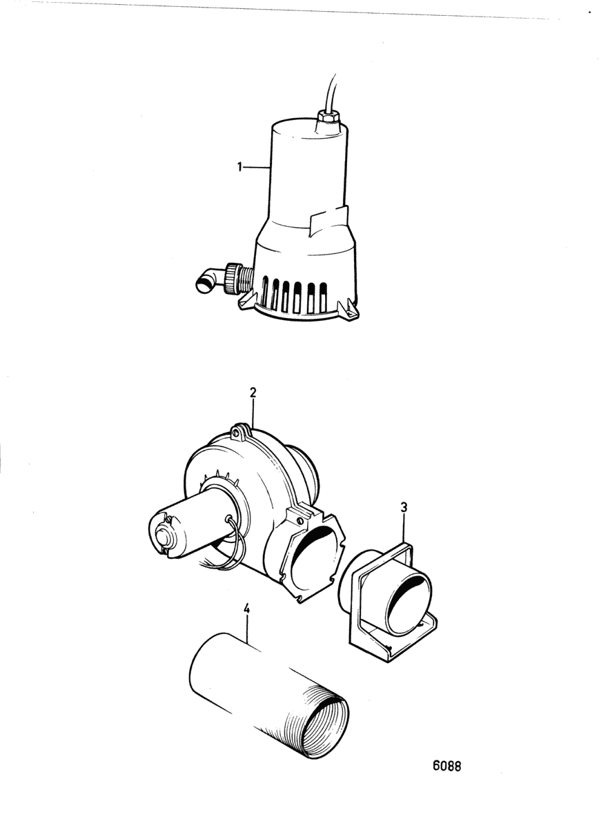 Ventilateur de compartiment moteur pompe de cale