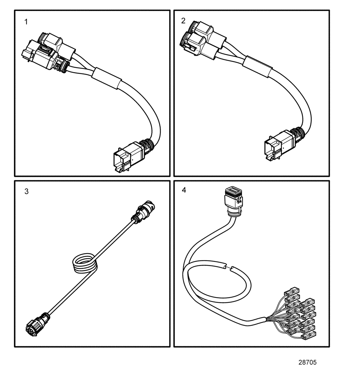 Electric system, engine wiring harness