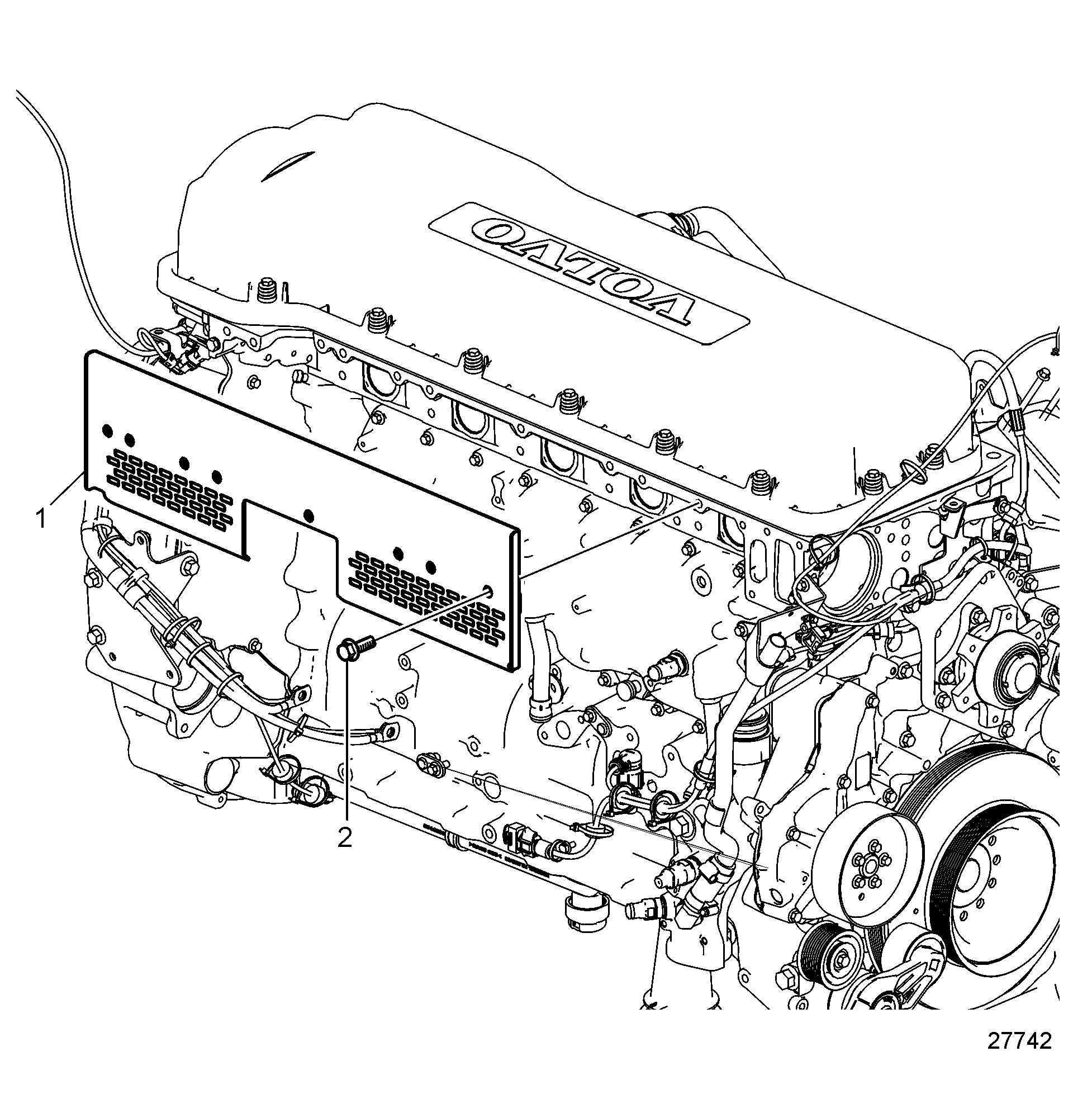 Turbocompresseur, montage bas