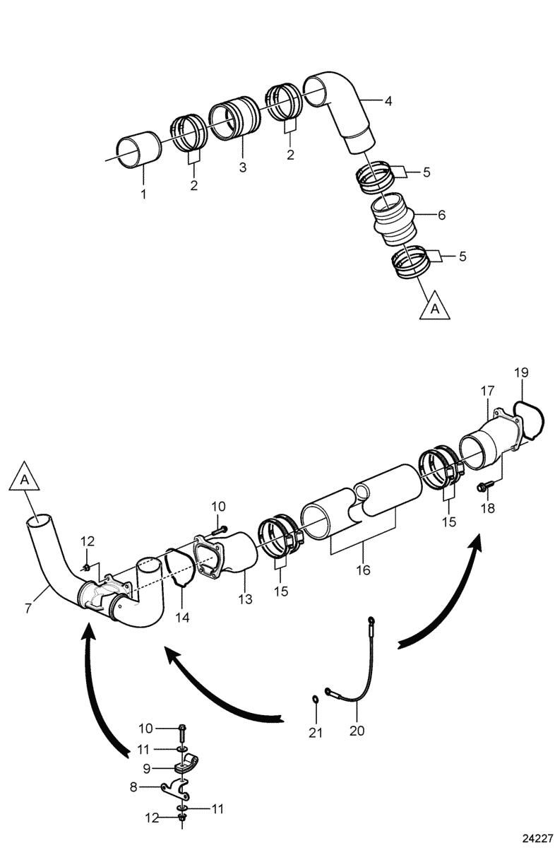 Organes de liaison arbre de transmission, 5.0L, 5.7L, 8.1L