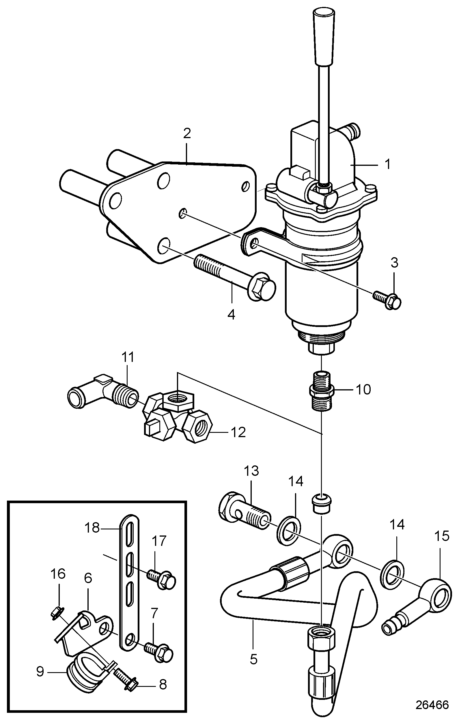 Pompe de vidange d'huile et pièces de montage, montée sur moteur pour carter d'huile en aluminium