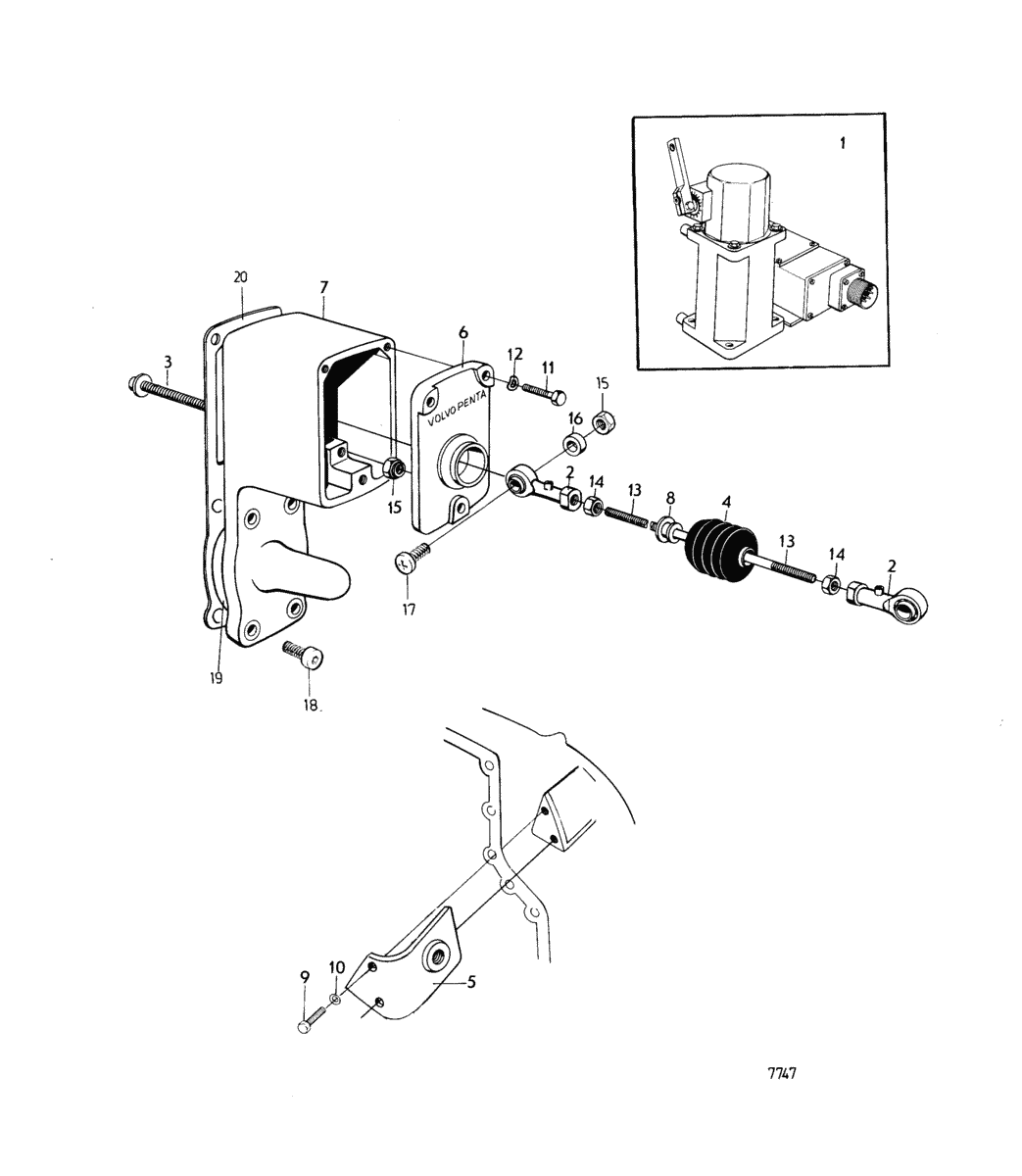 Kit de montage pour regulateur hydraulique: B
