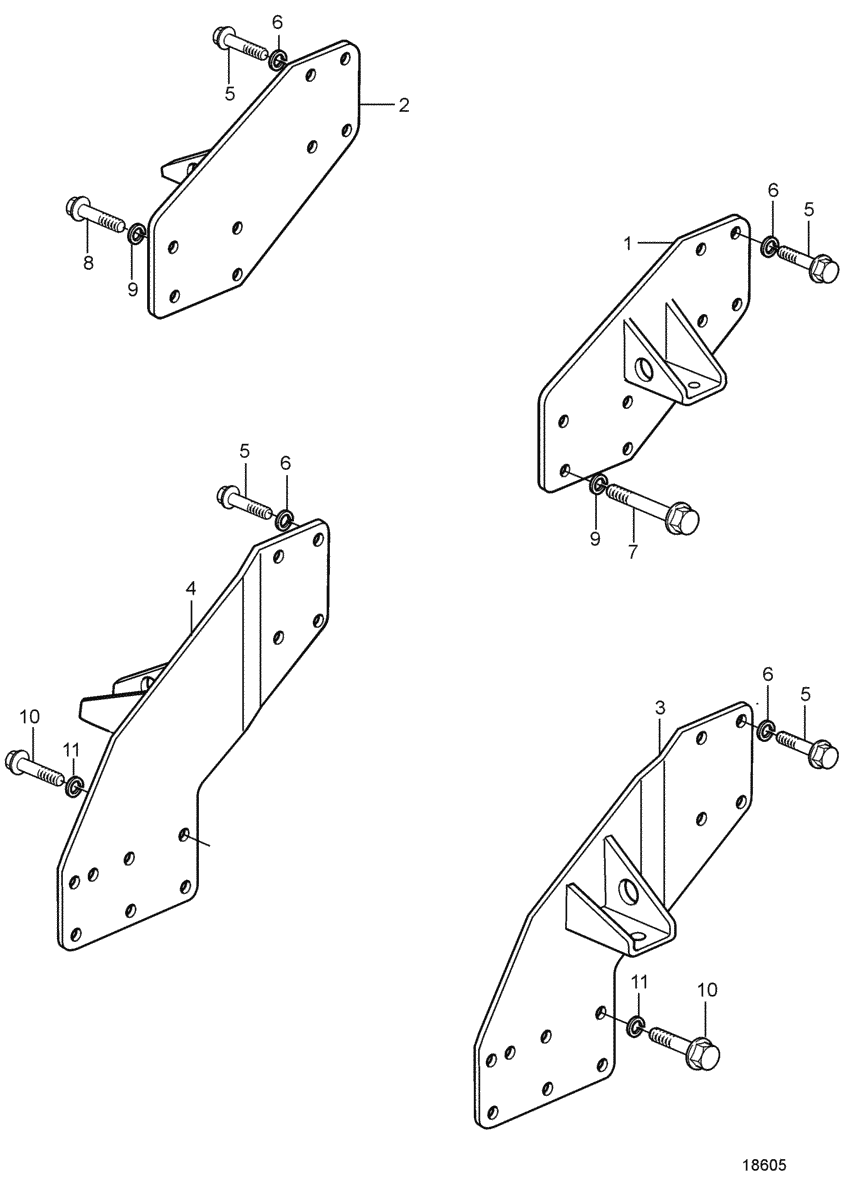 Suspension moteur pour inverseur MG5091SC/DC: SC