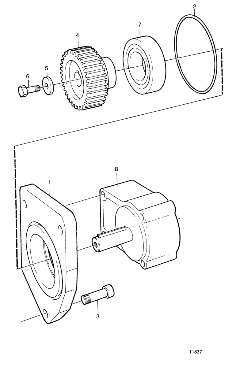 Kit de connexion pour pompe hydraul., (alt.)