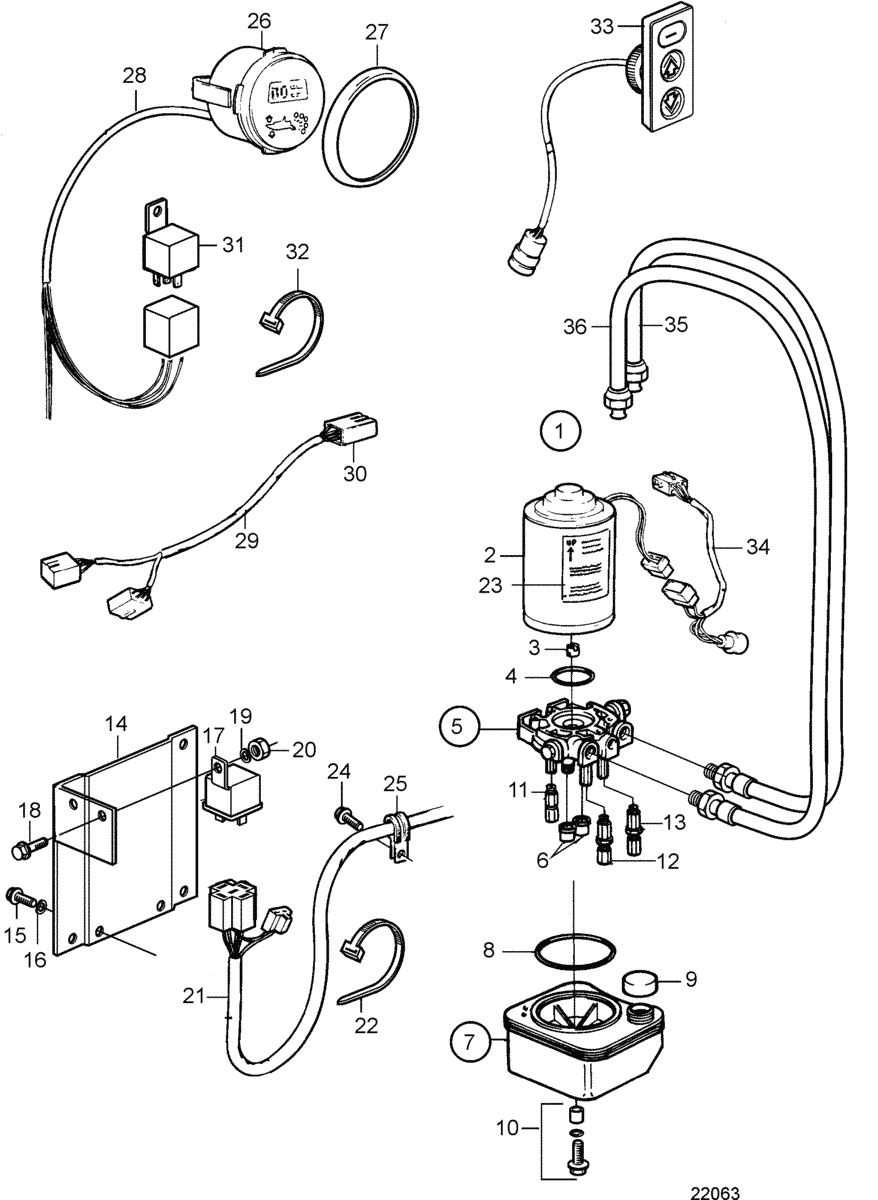 Pompe hydraulique et instrument de règlage d'assiette