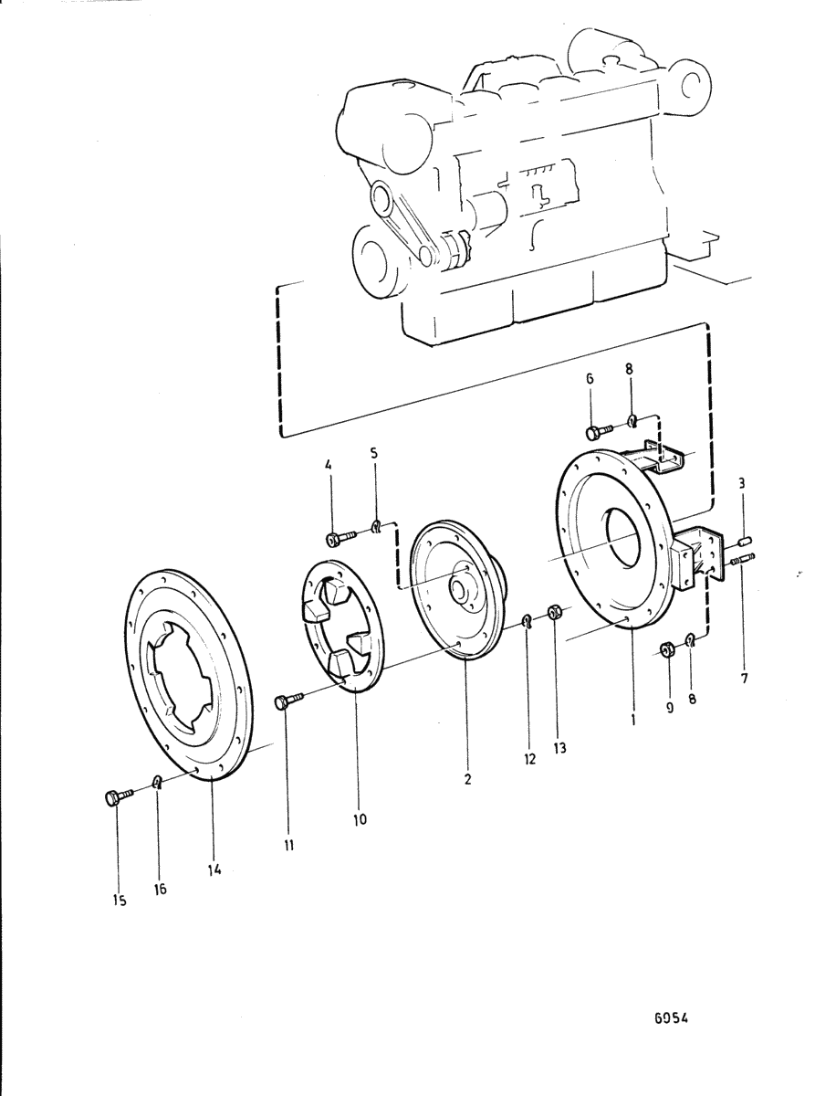 Pieces de montage pour pompe hydraulique F-11-78-C, F-11-110-C