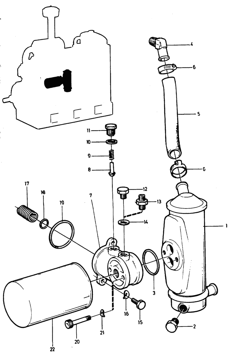 Refroisiseur d'huile, montage lateral avec pieces de montage: A