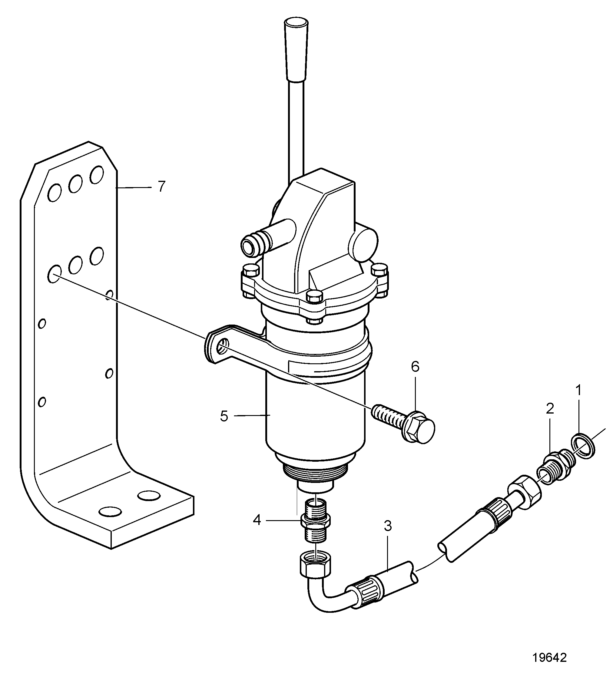 Pompe de vidange d'huile et pièces de montage, montage sur moteur